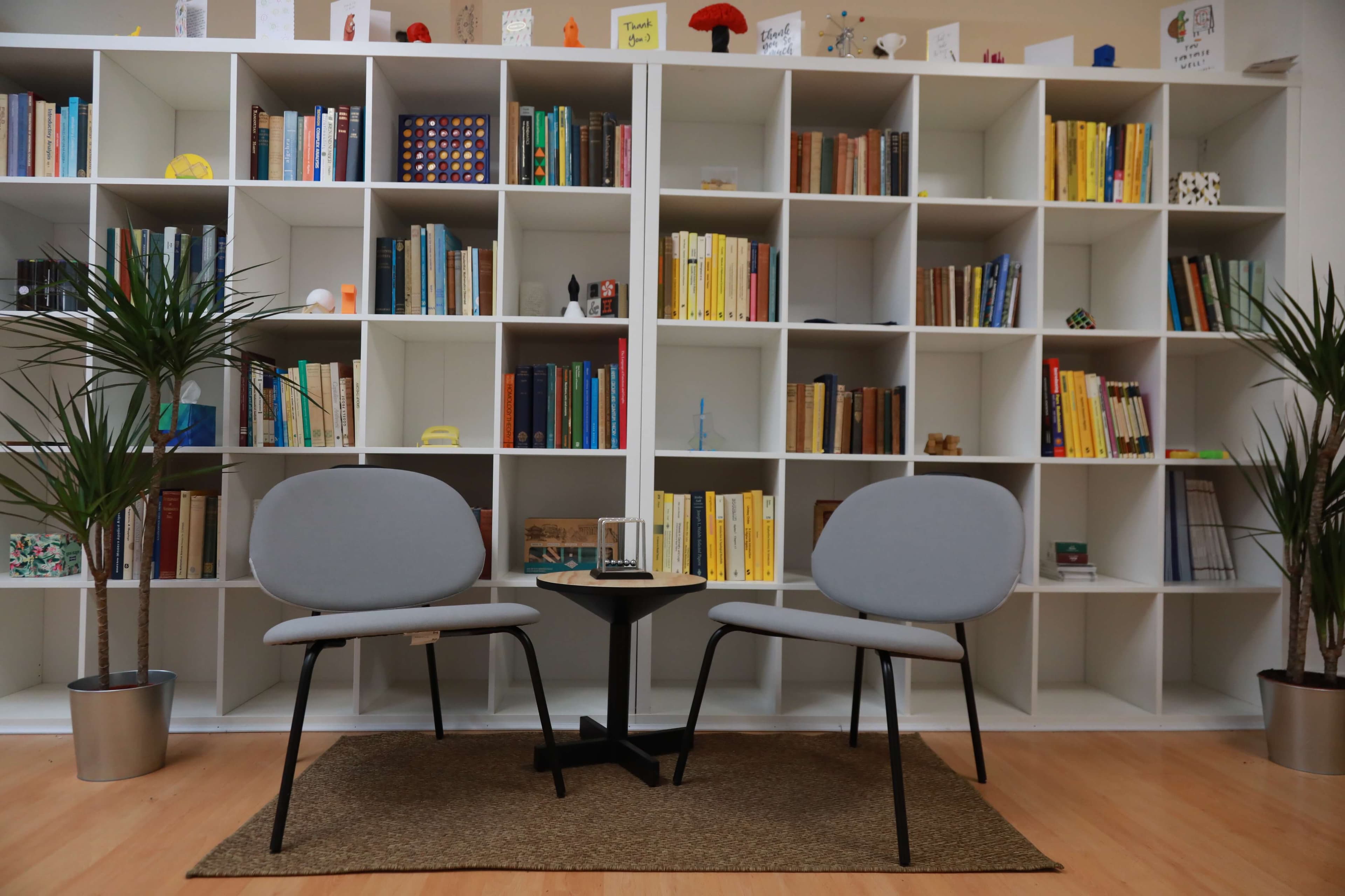 Mathkari foyer seating area